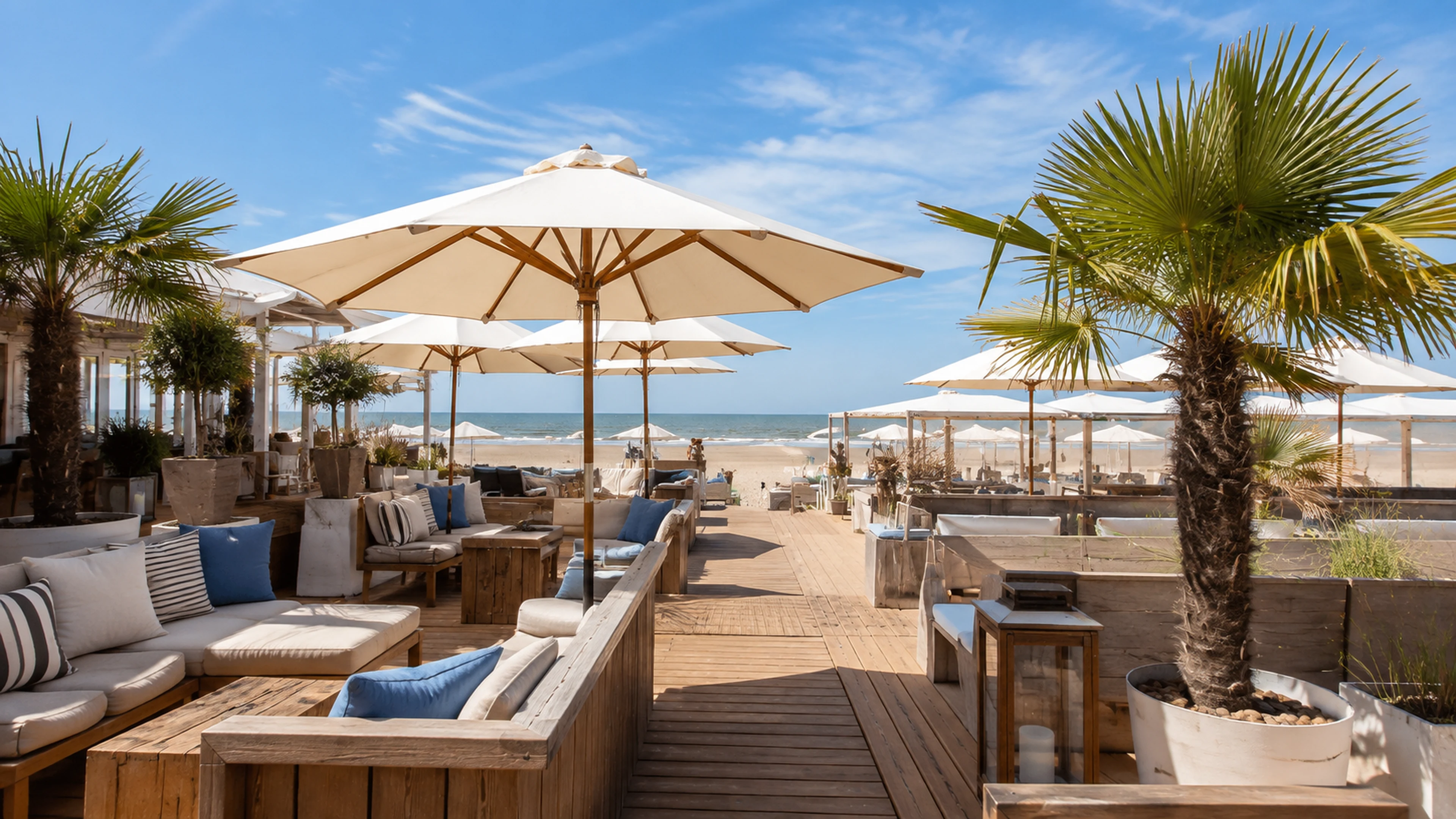 Ambiance beach bar à Blankenberge