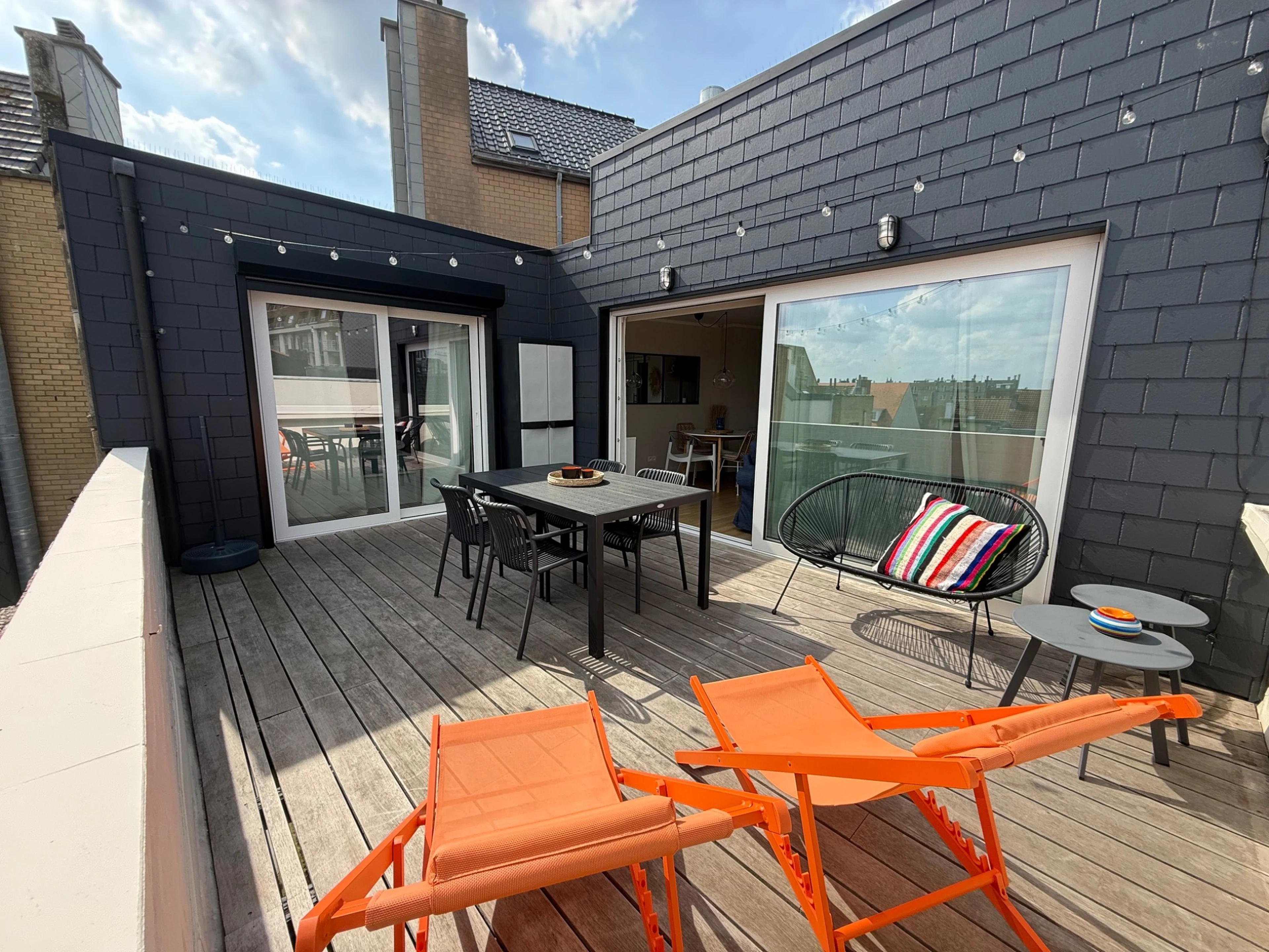 Coin détente sur la terrasse